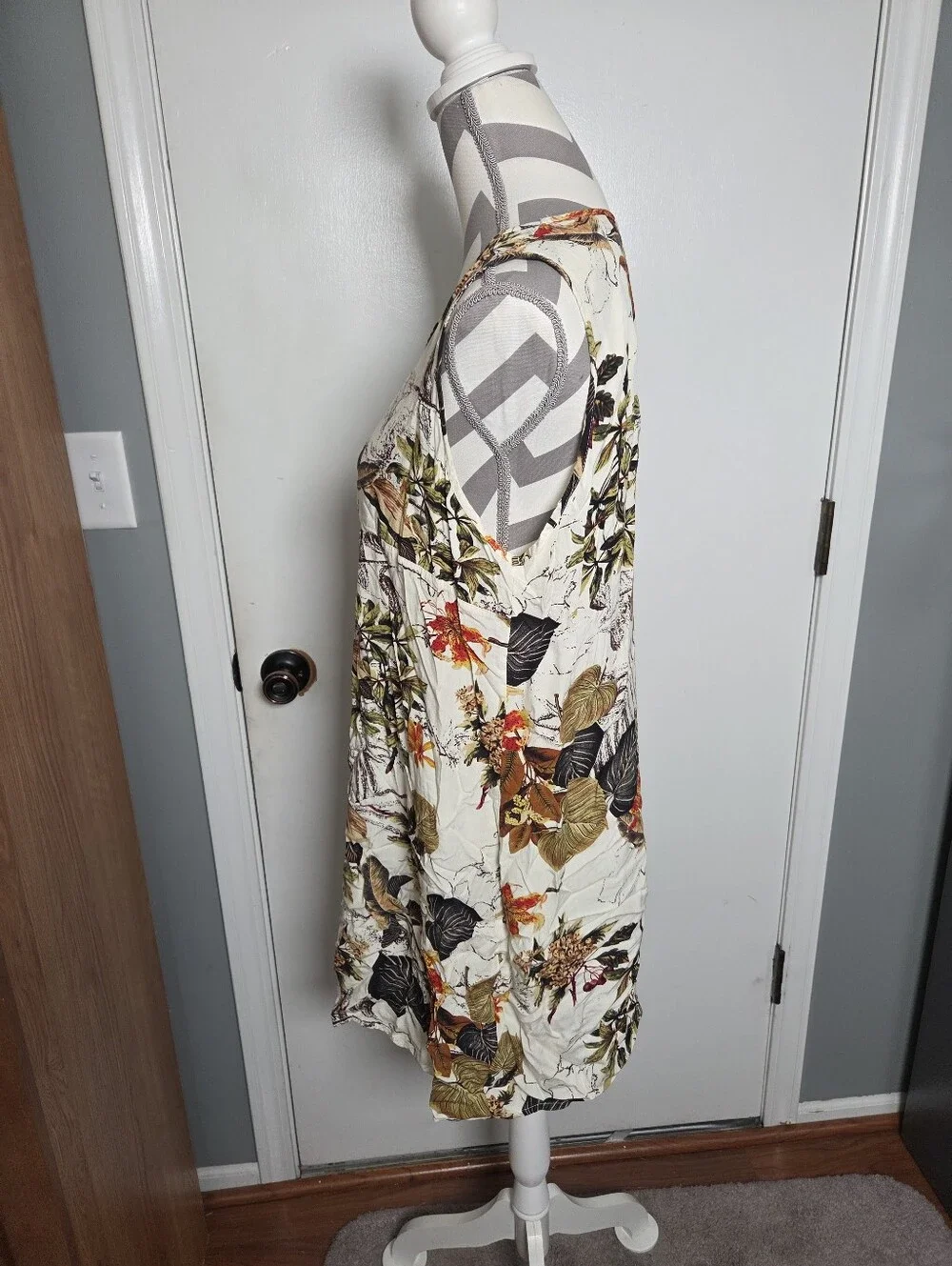 Emery Rose floral print sleeveless dress, size XL